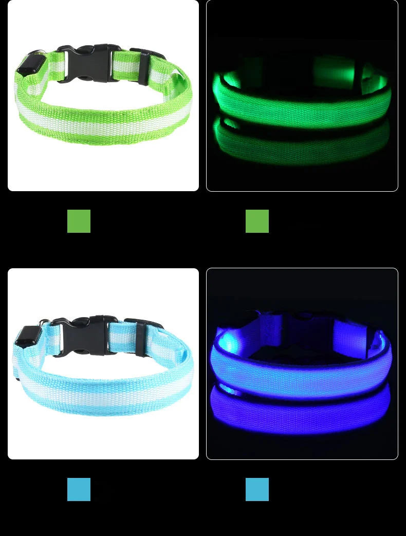 GreenAuraa® - Night Safety Flashing LED Pet Collar