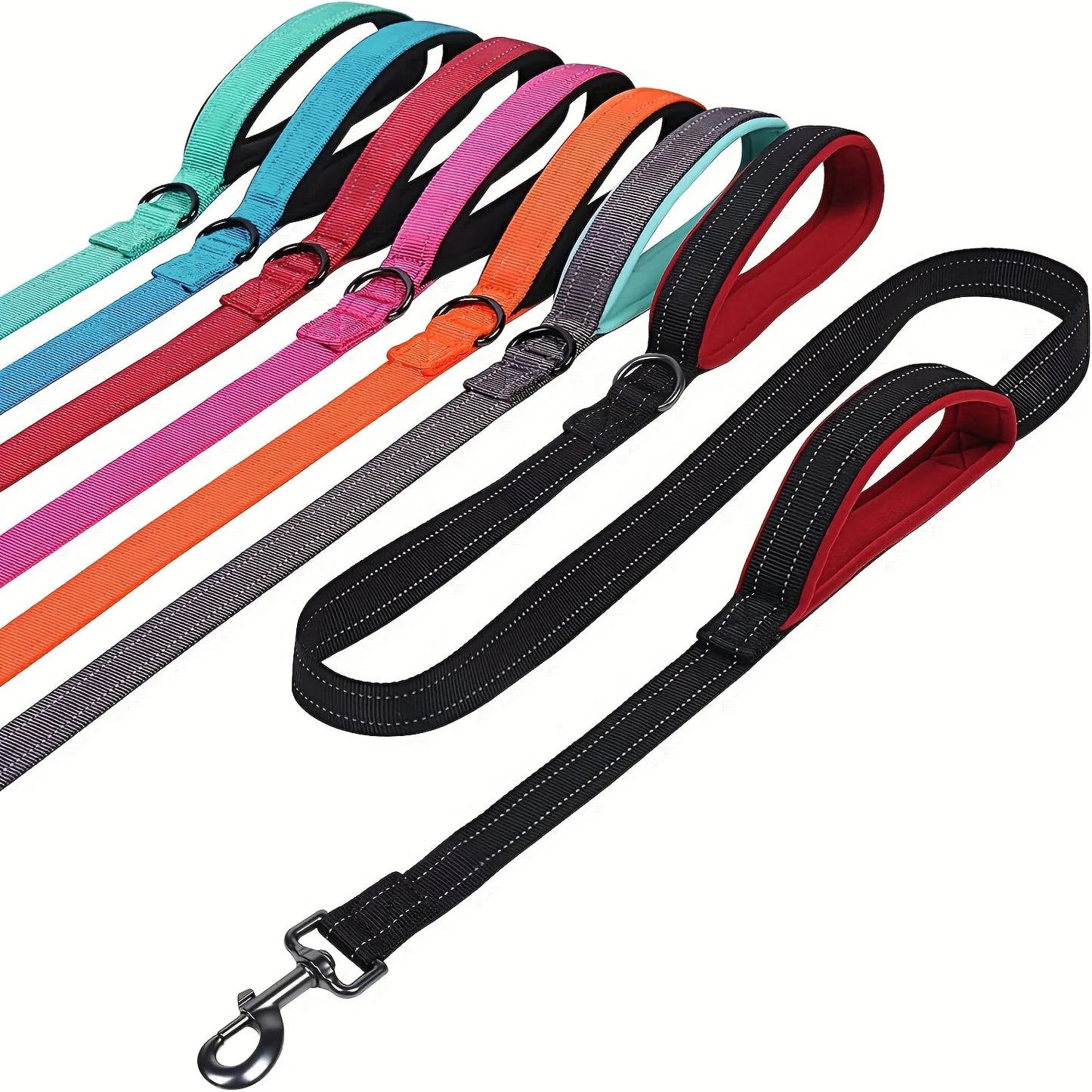 GreenAuraa® - Dog Leashes Heavy Duty Double Handle